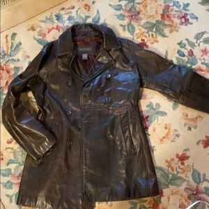 Vintage brown leather jacket